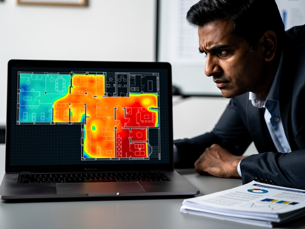 Análisis de datos de ocupación de espacios en pantalla durante una sesión de trabajo